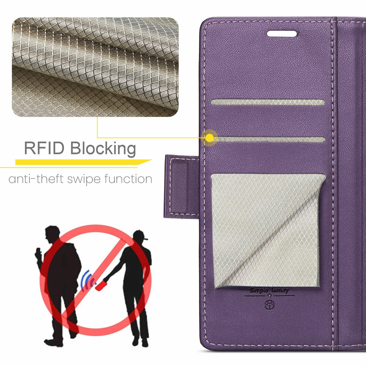 OPPO Reno16 / Reno16 Pro CaseMe Retro Wallet Case [Purple]