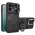 OPPO Reno16 F 5G Ring Kickstand Case w/ Camera Cover [Black] - Black