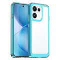 OPPO Reno16F 5G Soft TPU Bumper Shockproof Cover Case [Clear Blue] - Clear Blue