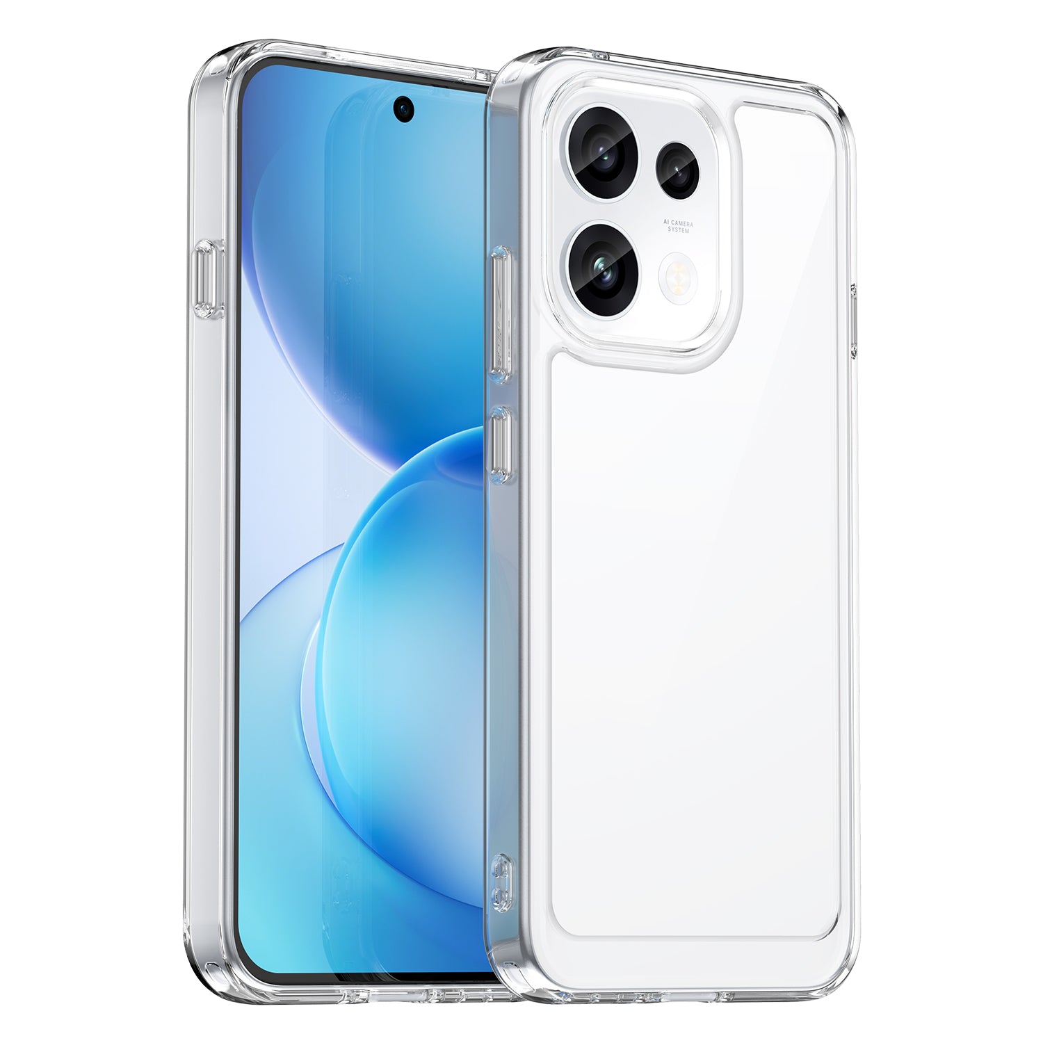 OPPO Reno16F 5G Soft TPU Bumper Shockproof Cover Case [Clear]