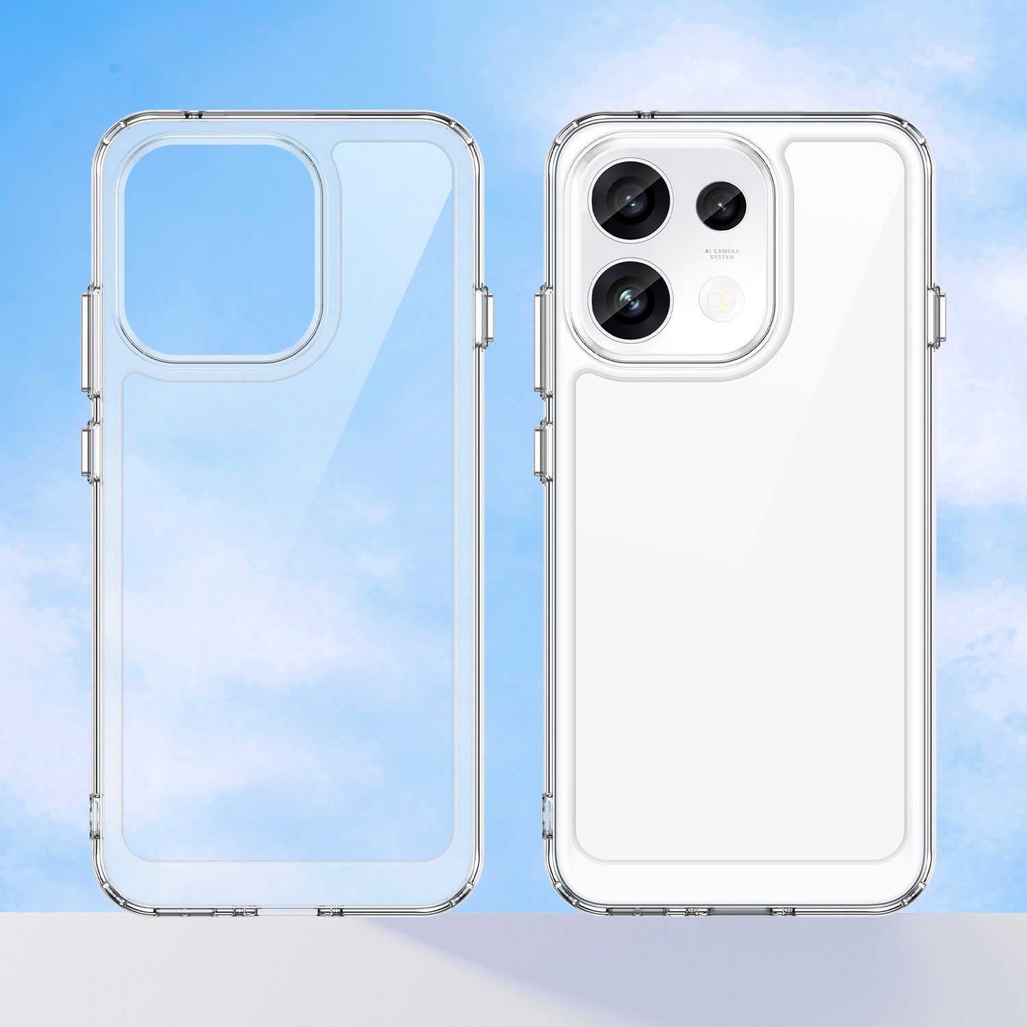 OPPO Reno16F 5G Soft TPU Bumper Shockproof Cover Case [Clear]