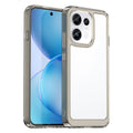 OPPO Reno16F 5G Soft TPU Bumper Shockproof Cover Case [Clear Grey] - Clear Grey