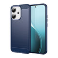 OPPO Reno14 Carbon Fibre TPU Case Slim Shockproof Cover Navy - Navy