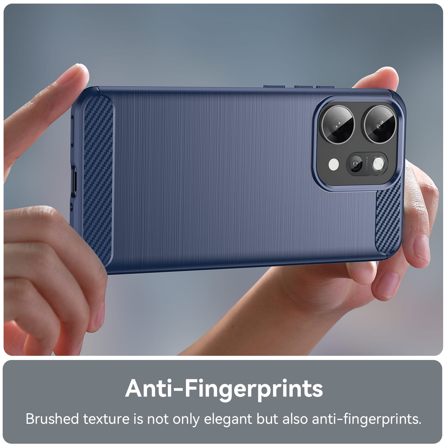 OPPO Reno14 Pro Carbon Fibre Brushed Case [Navy]