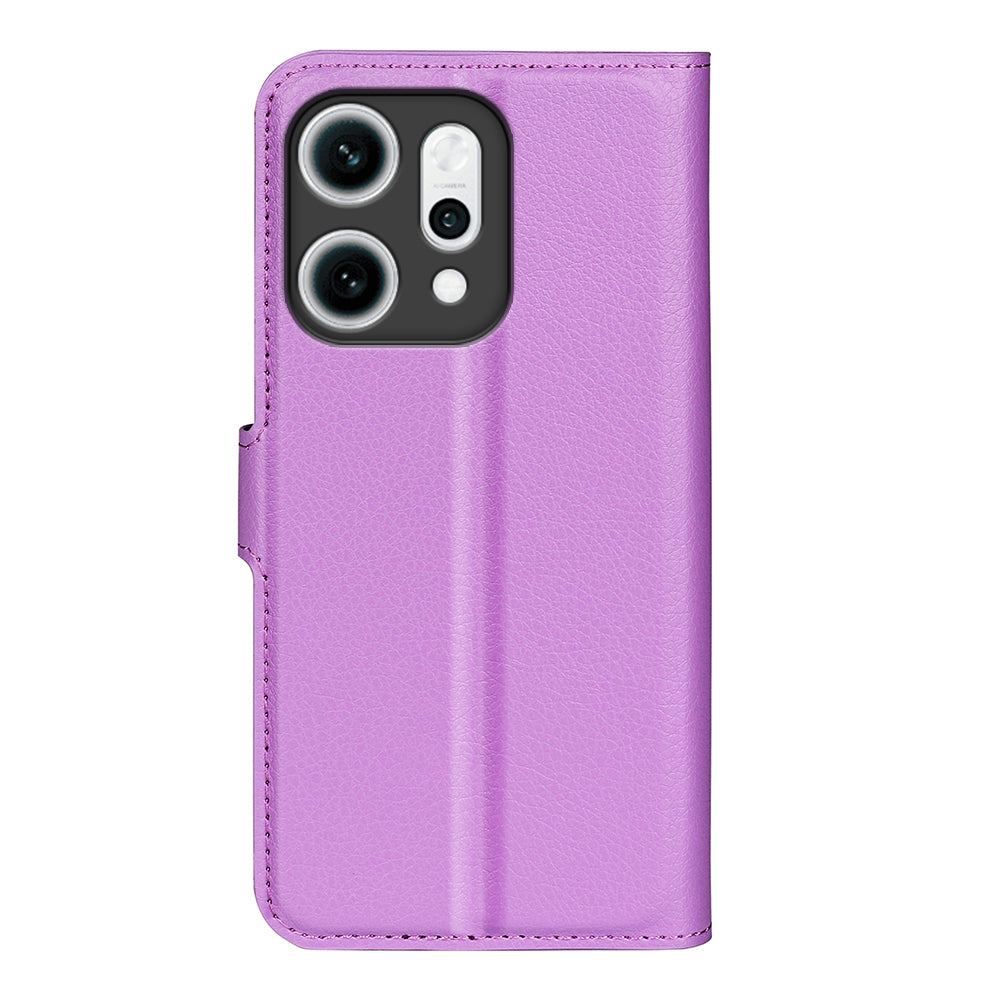 OPPO Reno14 Pro PU Wallet Case [Purple]