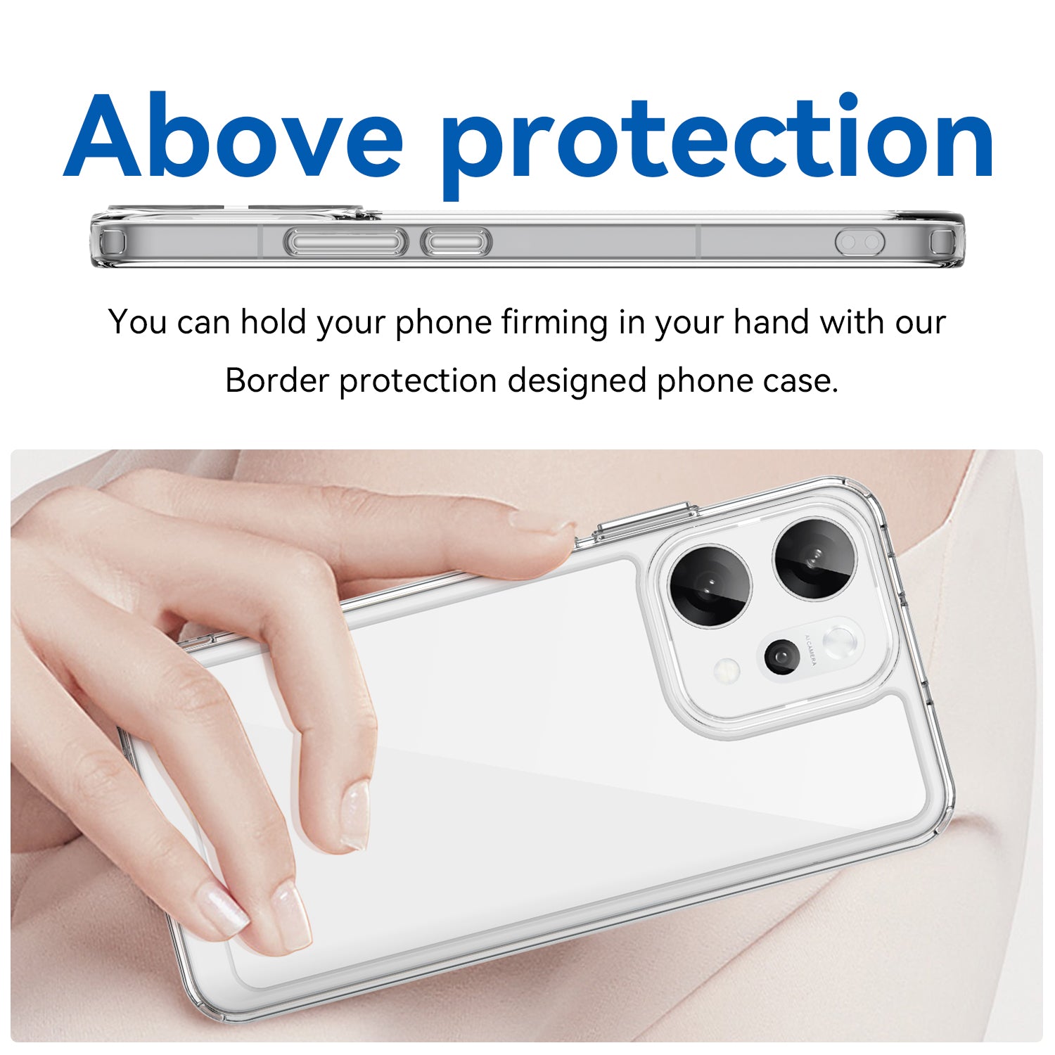OPPO Reno14 Pro 5G Soft TPU Bumper Case [Clear]