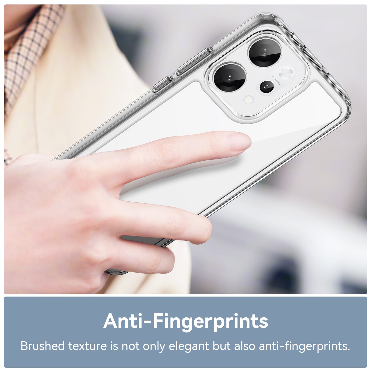 OPPO Reno14 Pro 5G Soft TPU Bumper Case [Clear]
