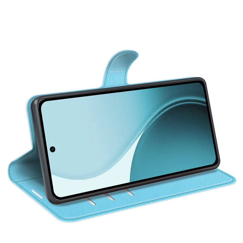 OPPO Reno14 PU Wallet Case [LightBlue]