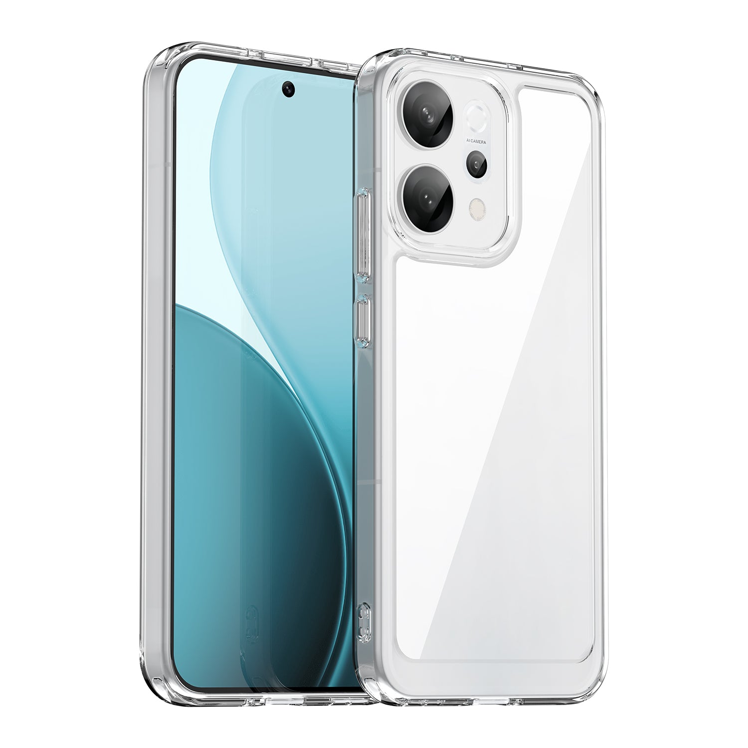 OPPO Reno14 5G Soft TPU Bumper Case [Clear]