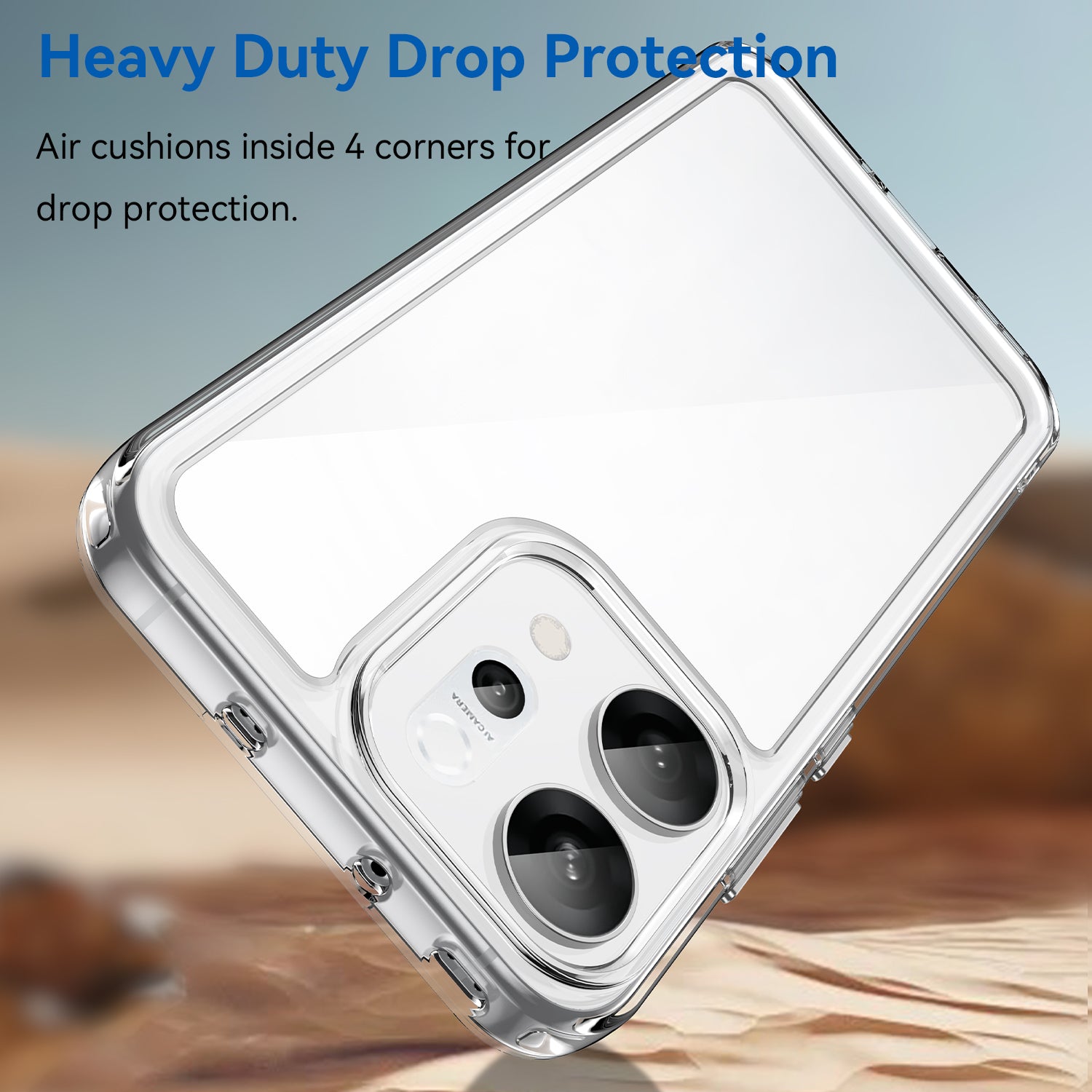 OPPO Reno14 5G Soft TPU Bumper Case [Clear]