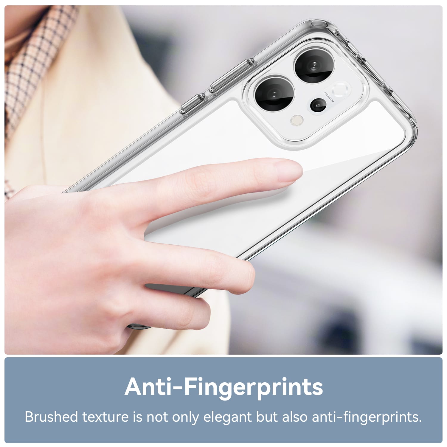 OPPO Reno14 5G Soft TPU Bumper Case [Clear]