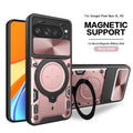 Google Pixel 10 Pro XL Ring Kickstand Case w/ Camera Cover [Rose Gold] - Rose Gold