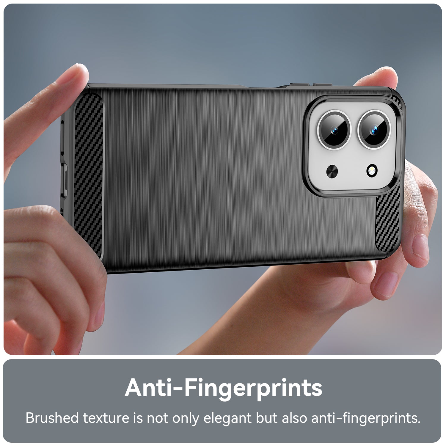 Xiaomi Redmi 15C 4G Carbon Fibre TPU Case Slim Shockproof Cover Black