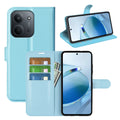 Wallet Case for Xiaomi Redmi 15C 4G – PU Leather Flip Cover with Card Holder & Stand [LightBlue] - LightBlue