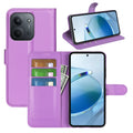 Wallet Case for Xiaomi Redmi 15C 4G – PU Leather Flip Cover with Card Holder & Stand [Purple] - Purple