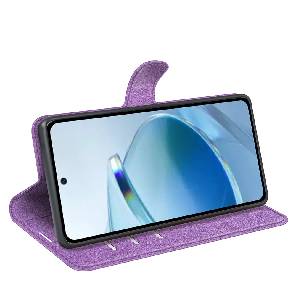 Wallet Case for Xiaomi Redmi 15C 4G – PU Leather Flip Cover with Card Holder & Stand [Purple]