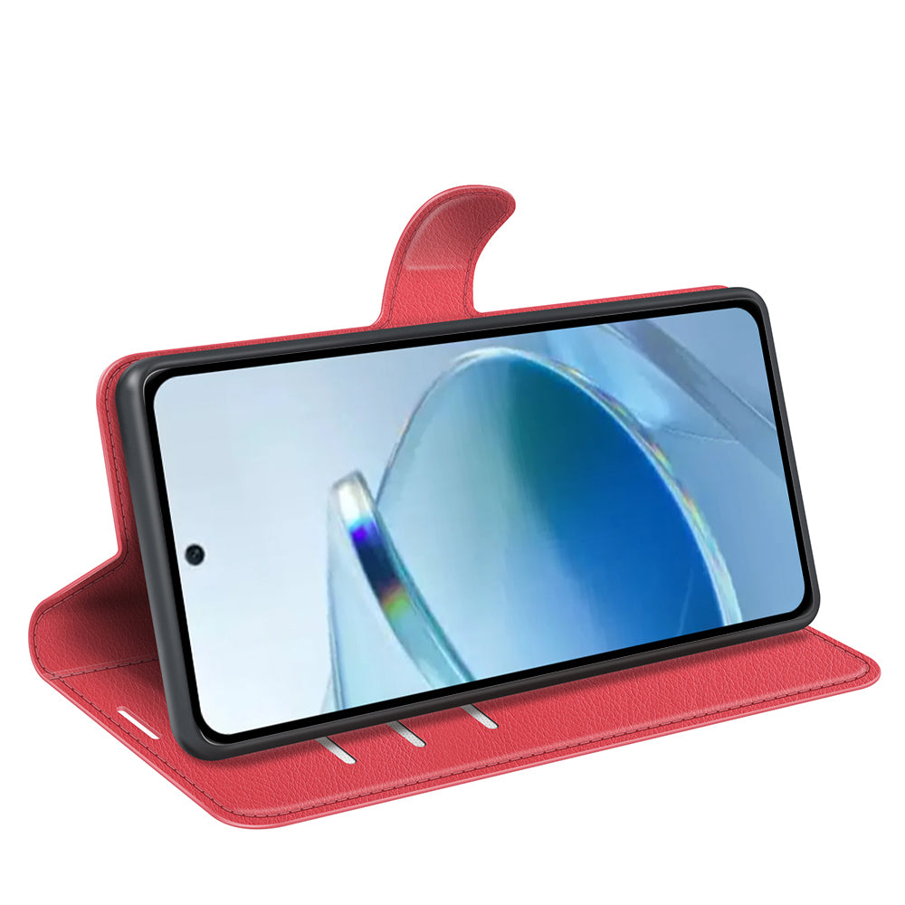 Wallet Case for Xiaomi Redmi 15C 4G – PU Leather Flip Cover with Card Holder & Stand [Red]