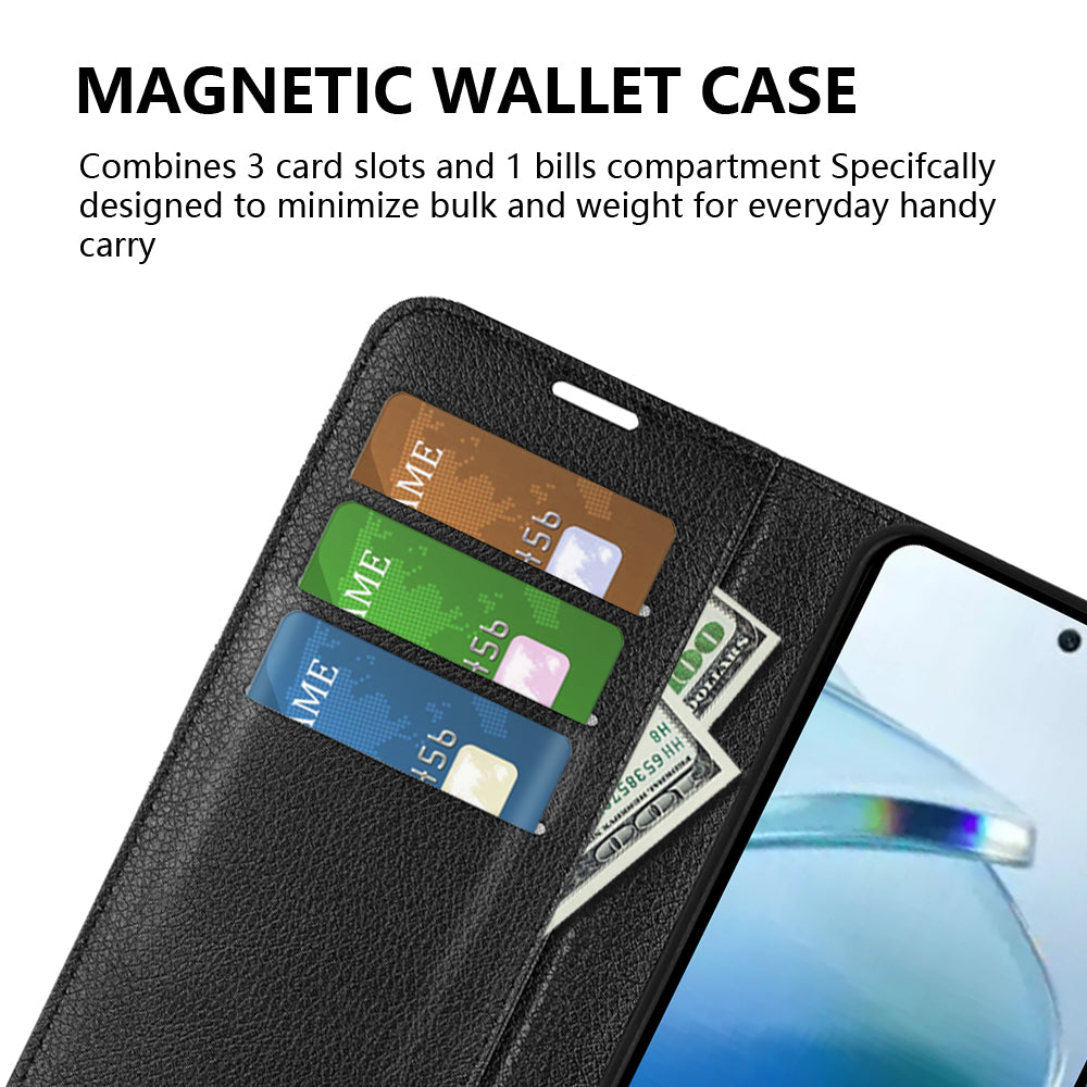 Wallet Case for Xiaomi Redmi 15C 4G – PU Leather Flip Cover with Card Holder & Stand [Red]