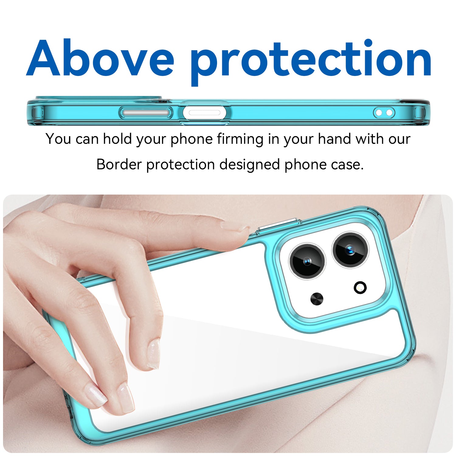 Xiaomi 15C 4G Soft TPU Bumper Shockproof Cover Case [Clear Blue]
