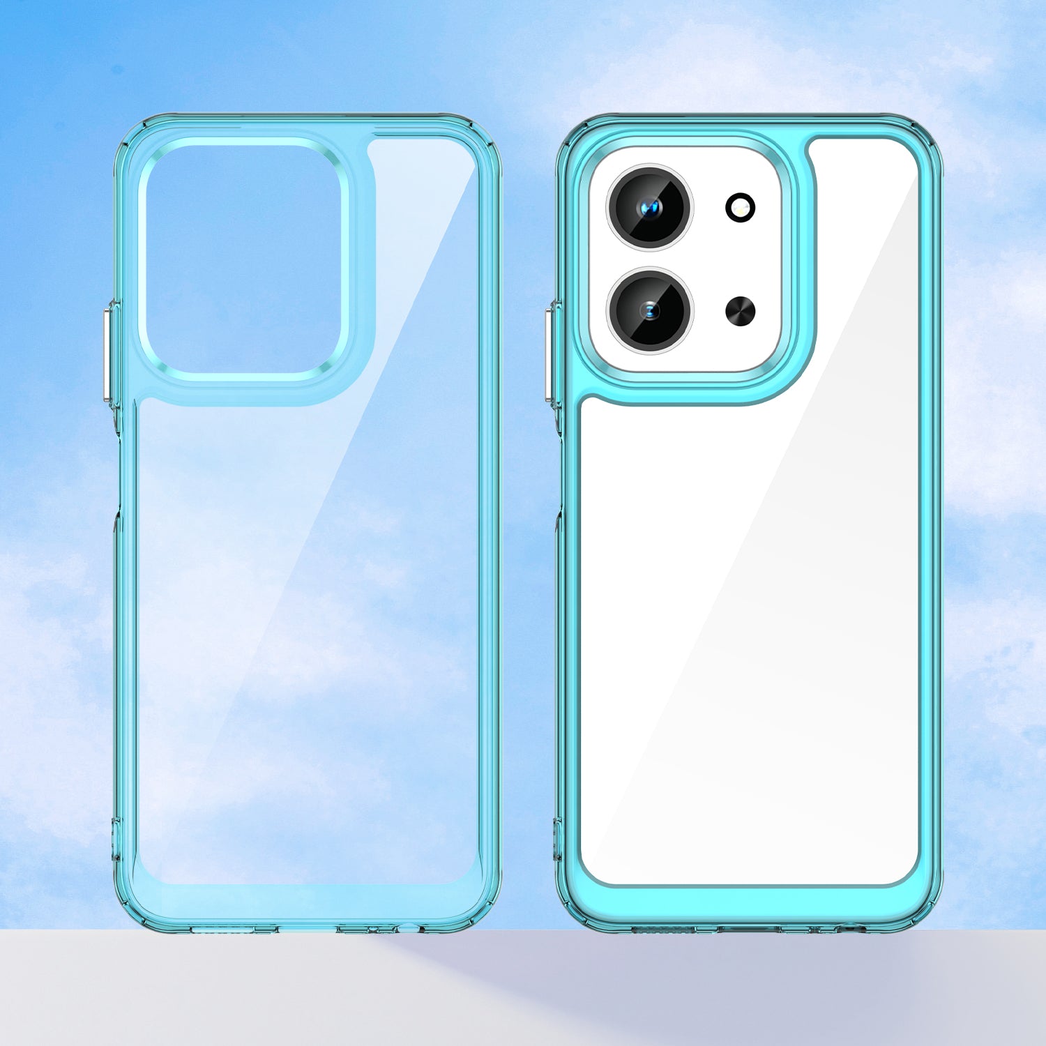 Xiaomi 15C 4G Soft TPU Bumper Shockproof Cover Case [Clear Blue]