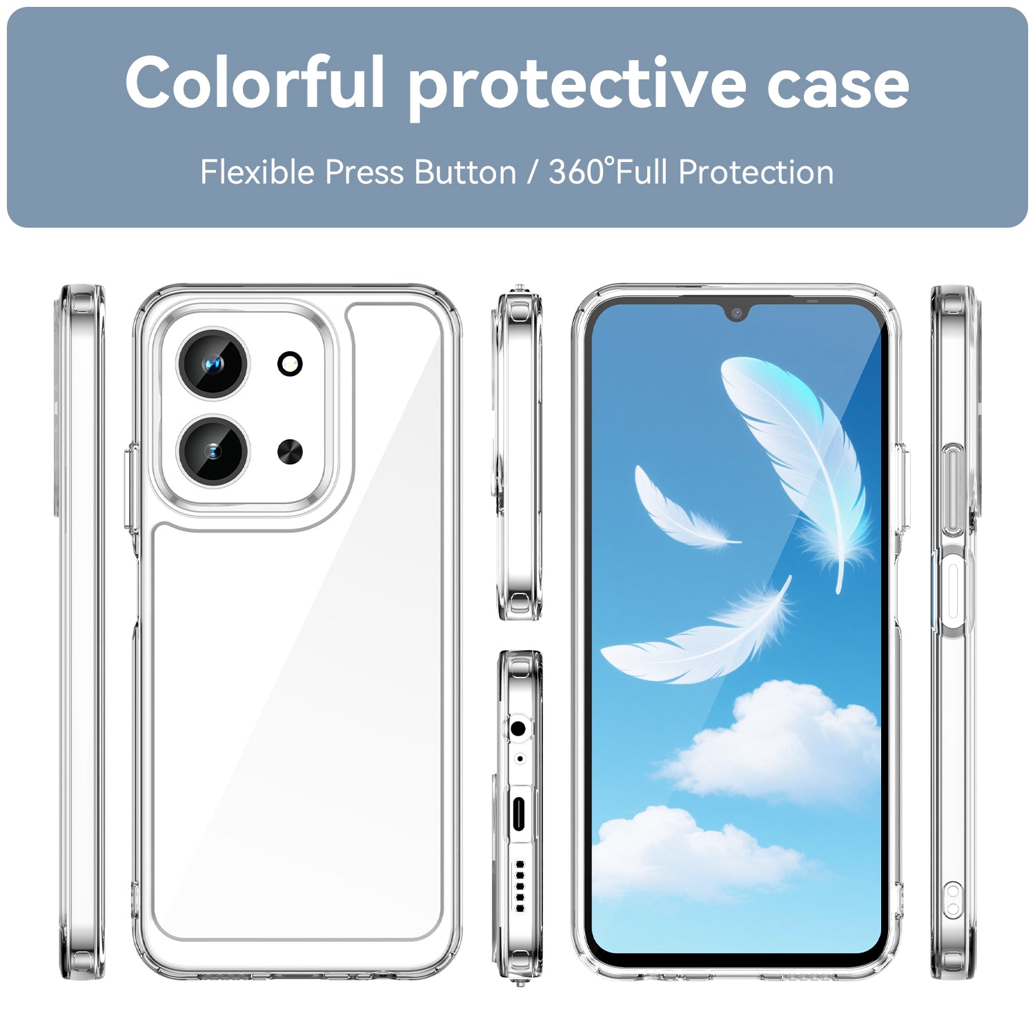 Xiaomi 15C 4G Soft TPU Bumper Shockproof Cover Case [Clear]