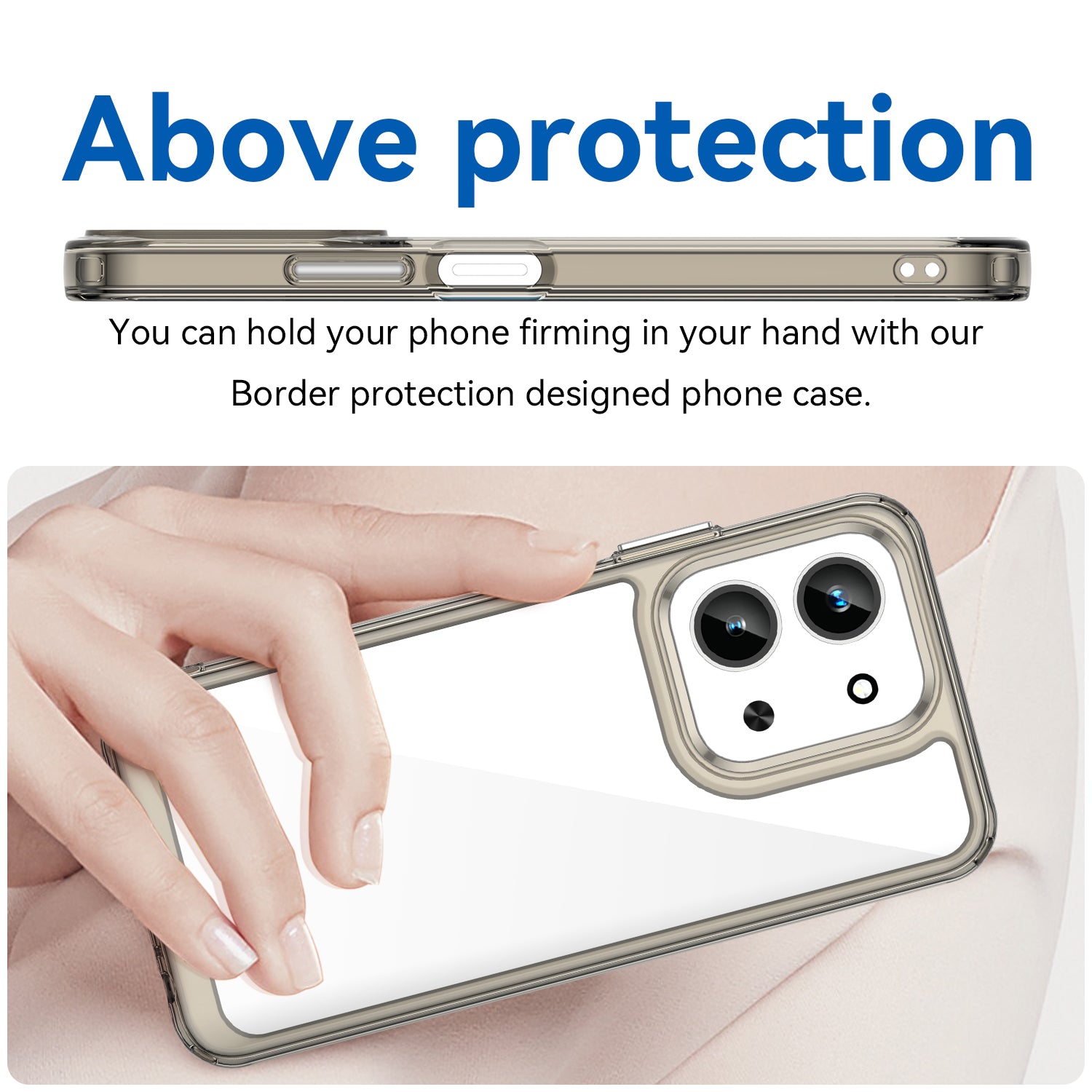 Xiaomi 15C 4G Soft TPU Bumper Shockproof Cover Case [Clear Grey]