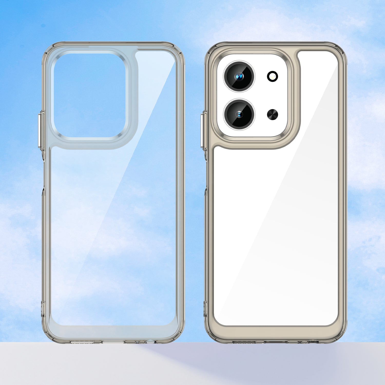 Xiaomi 15C 4G Soft TPU Bumper Shockproof Cover Case [Clear Grey]