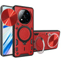 Xiaomi Redmi Note 14 Pro Plus 5G Ring Kickstand Case w/ Camera Cover [Red] - Red