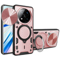Xiaomi Redmi Note 14 Pro Plus 5G Ring Kickstand Case w/ Camera Cover [Rose Gold] - Rose Gold