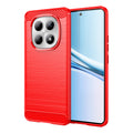 Redmi Note 15 4G / 5G Carbon Fibre TPU Case Slim Shockproof Cover Red - Red