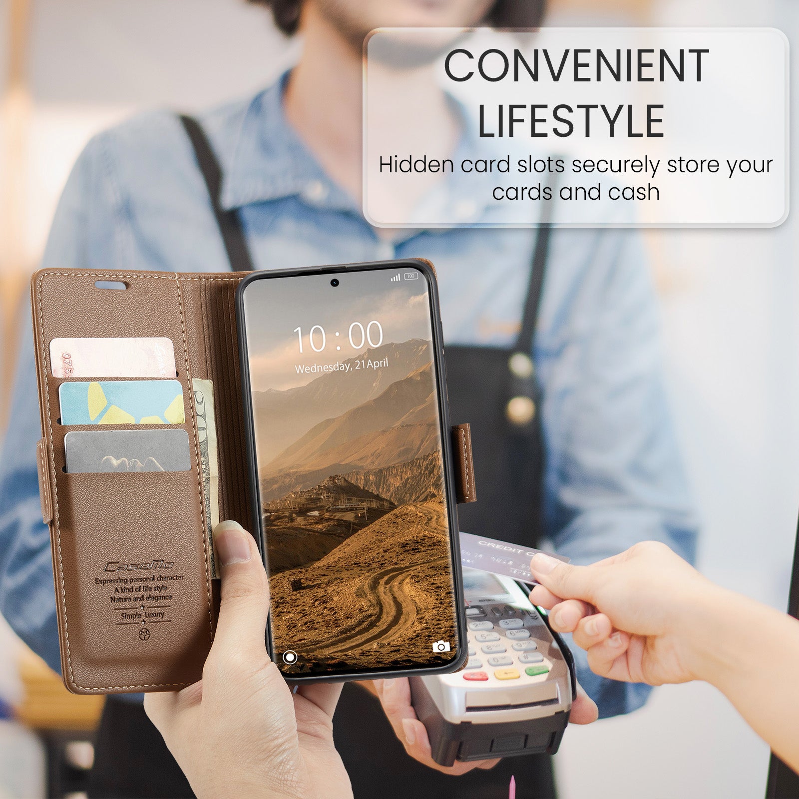 Xiaomi Redmi Note 15 4G / 5G CaseMe Retro Wallet Case [Brown]