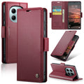 Xiaomi Redmi Note 15 4G / 5G CaseMe Retro Wallet Case [Maroon] - Maroon