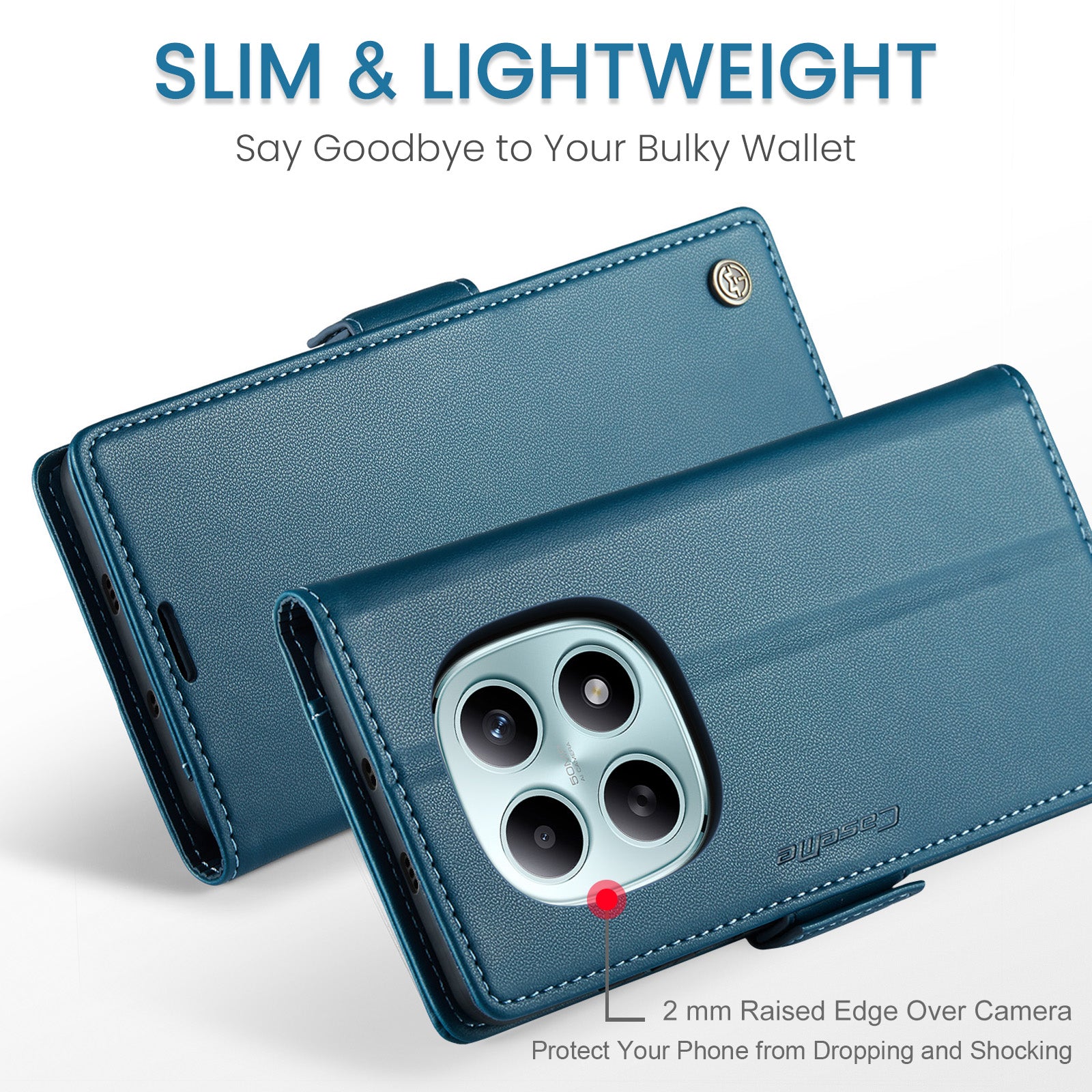 Xiaomi Redmi Note 15 4G / 5G CaseMe Retro Wallet Case [Navy]