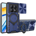 Redmi Note 15 4G / 5G Ring Kickstand Case w/ Camera Cover [Navy] - Navy