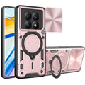 Redmi Note 15 4G / 5G Ring Kickstand Case w/ Camera Cover [Rose Gold] - Rose Gold