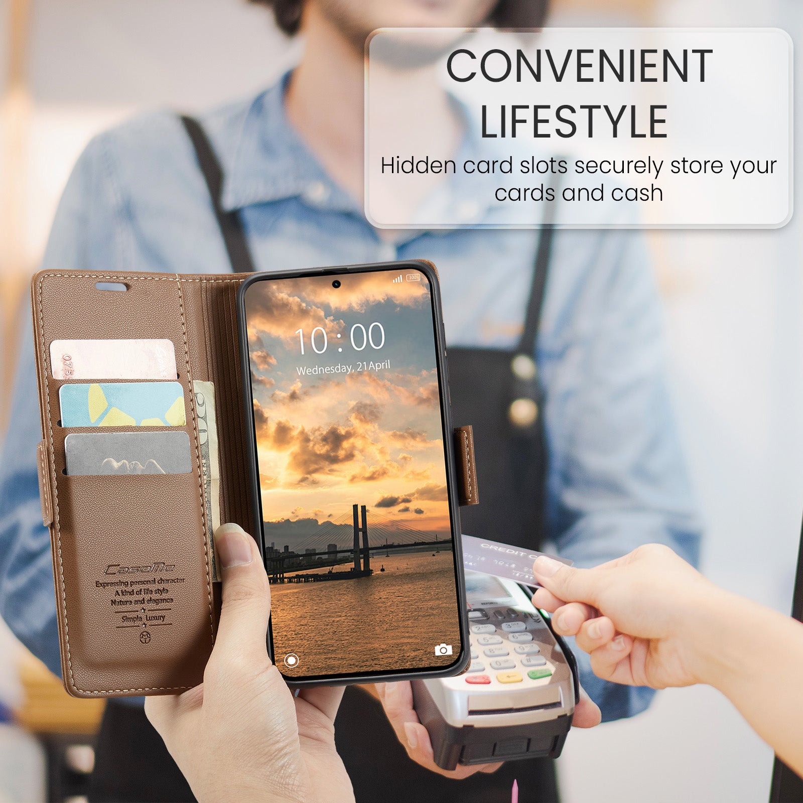 Xiaomi Redmi Note 15 Pro 5G CaseMe Retro Wallet Case [Brown]