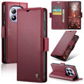 Xiaomi Redmi Note 15 Pro 5G CaseMe Retro Wallet Case [Maroon] - Maroon