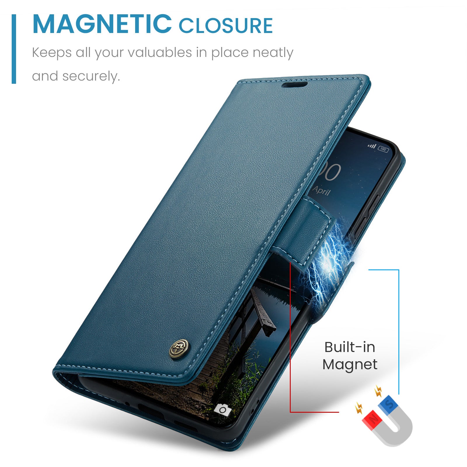 Xiaomi Redmi Note 15 Pro 5G CaseMe Retro Wallet Case [Navy]