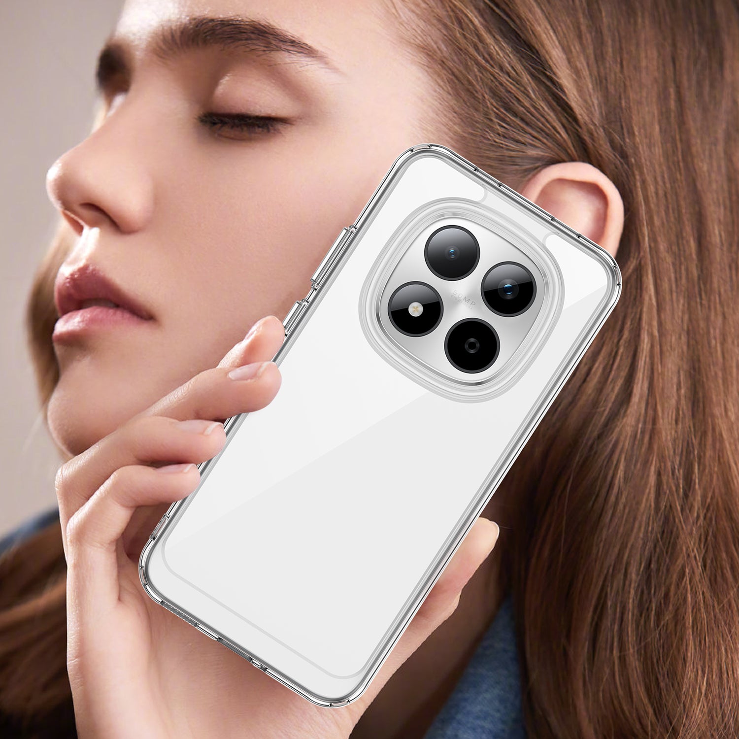 Xiaomi Redmi Note 15 Pro 5G Soft TPU Bumper Shockproof Cover Case [Clear]