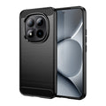 Redmi Note 15 Pro Plus 5G Carbon Fibre TPU Case Slim Shockproof Cover Black - Black