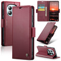 Xiaomi Redmi Note 15 Pro Plus 5G CaseMe Retro Wallet Case [Maroon] - Maroon
