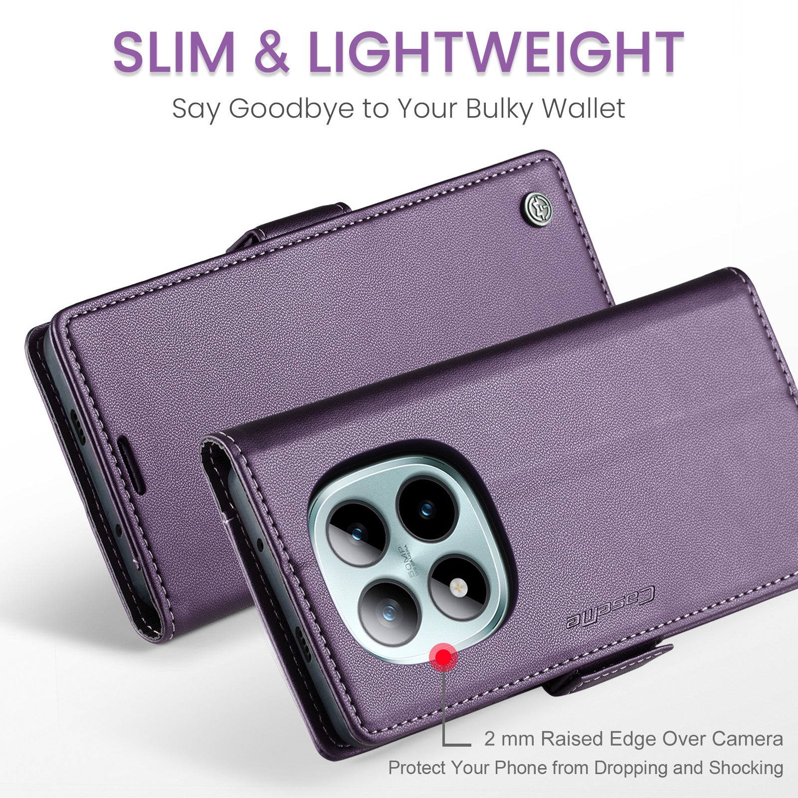 Xiaomi Redmi Note 15 Pro Plus 5G CaseMe Retro Wallet Case [Purple]