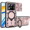 Redmi Note 15 Pro Plus 5G  Ring Kickstand Case w/ Camera Cover [Rose Gold] - Rose Gold