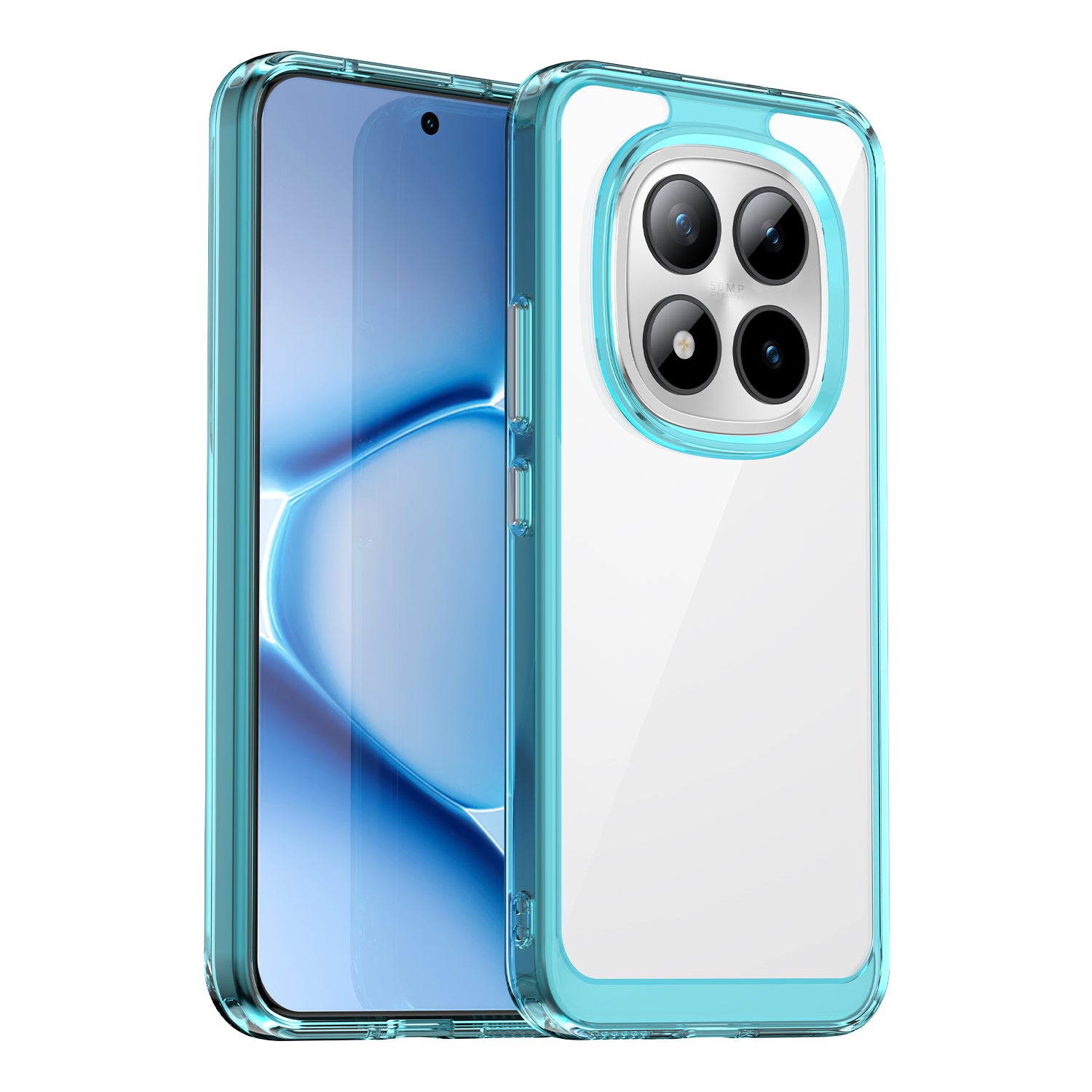 Xiaomi Redmi Note 15 Pro Plus 5G Soft TPU Bumper Shockproof Cover [Clear Blue]