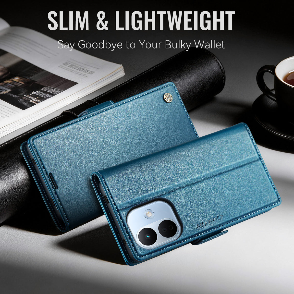 Xiaomi Redmi Note 17 Pro 5G CaseMe Retro Wallet Case [Navy]