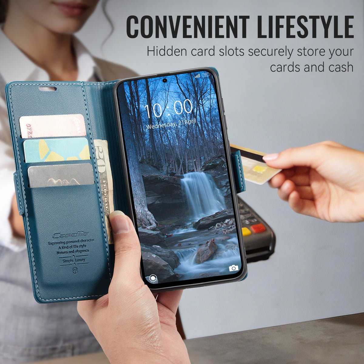 Xiaomi Redmi Note 17 Pro 5G CaseMe Retro Wallet Case [Navy]