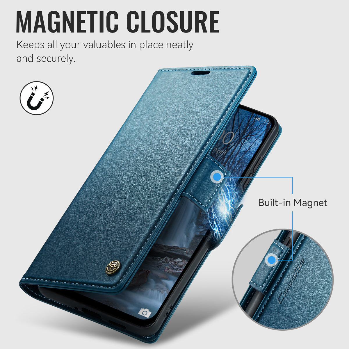 Xiaomi Redmi Note 17 Pro 5G CaseMe Retro Wallet Case [Navy]