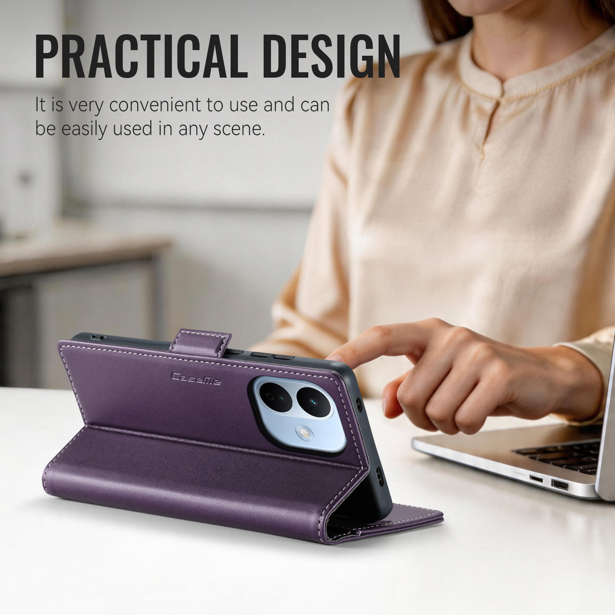 Xiaomi Redmi Note 17 Pro 5G CaseMe Retro Wallet Case [Purple]