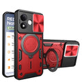 Xiaomi Redmi Note 17 Pro 5G Ring Kickstand Case w/ Camera Cover [Red] - Red