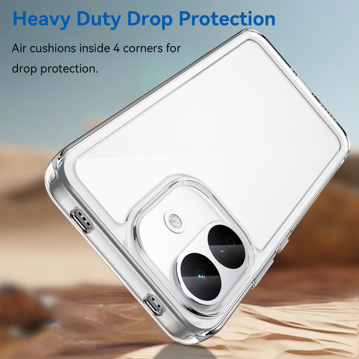 Xiaomi Redme Note 70 Pro 5G Soft TPU Bumper Shockproof Cover Case [Clear]